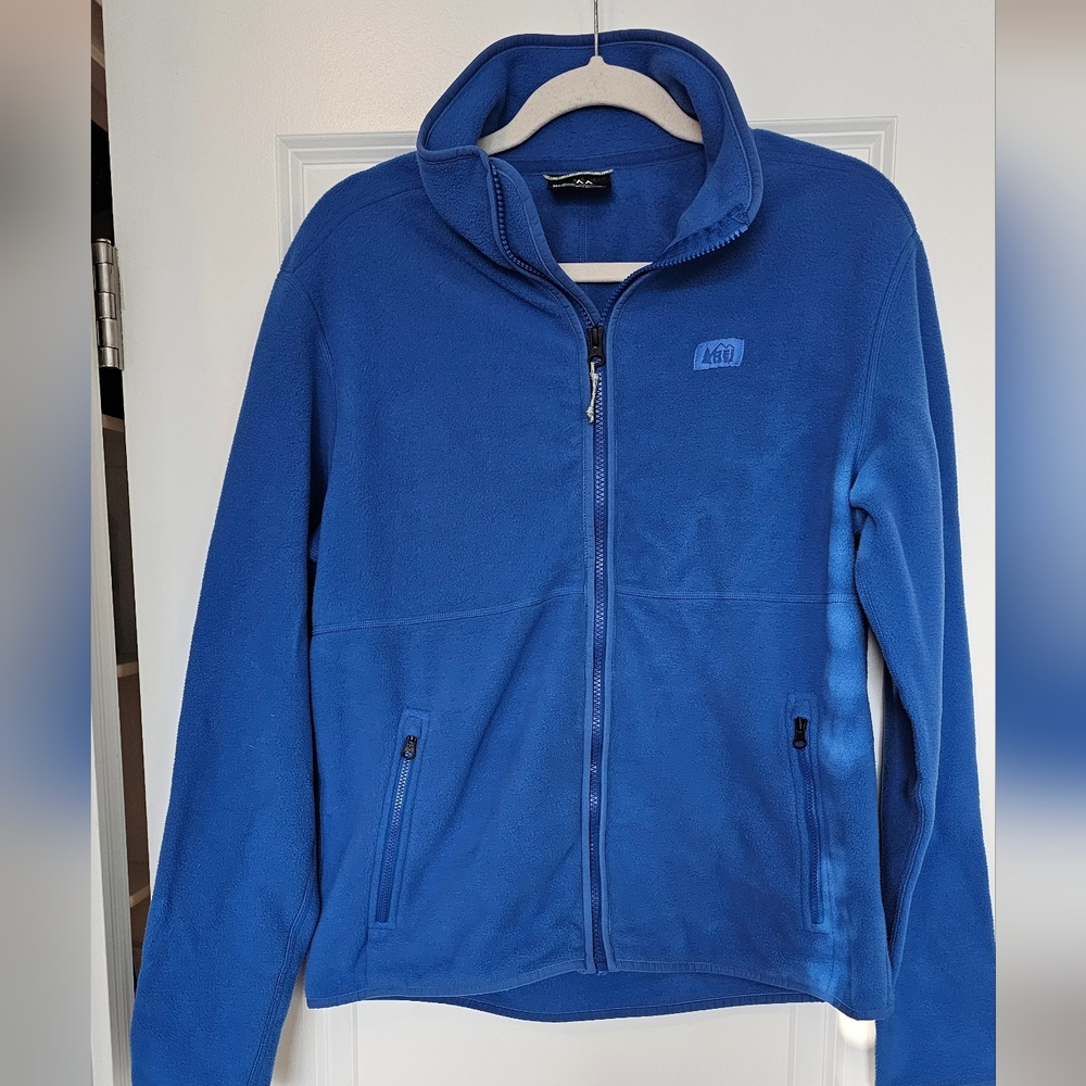 REI Co-op Vibrant Blue Full Zip Fleece Gorpcore Jacket Size M